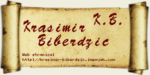 Krasimir Biberdžić vizit kartica